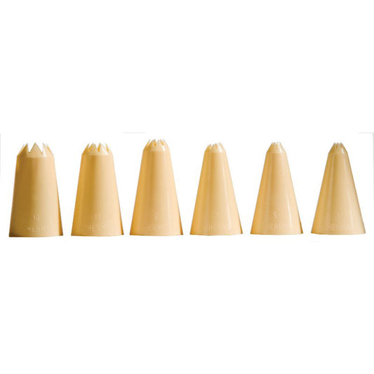 PIPING TUBES PLASTIC SET OF 6     PACK 6