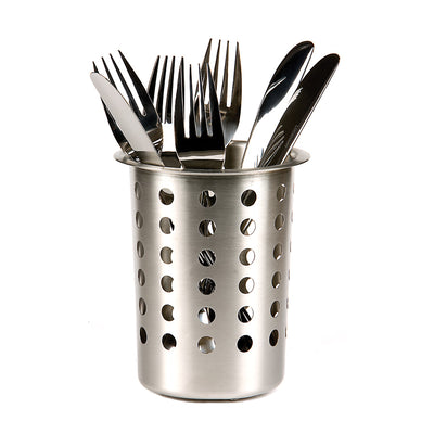 CUTLERY CONTAINER S/S PERF              