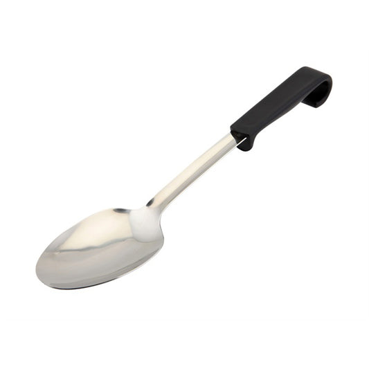 SERVING SPOON PLAIN S/S 13.5" BLACK HNDL