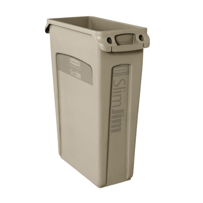 BEIGE SLIM JIM 87LTR  WITH VENT CHANNELS