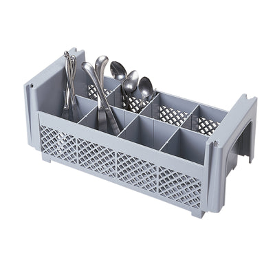 CUTLERY BASKET 8 COMPARTMENT GREY       
