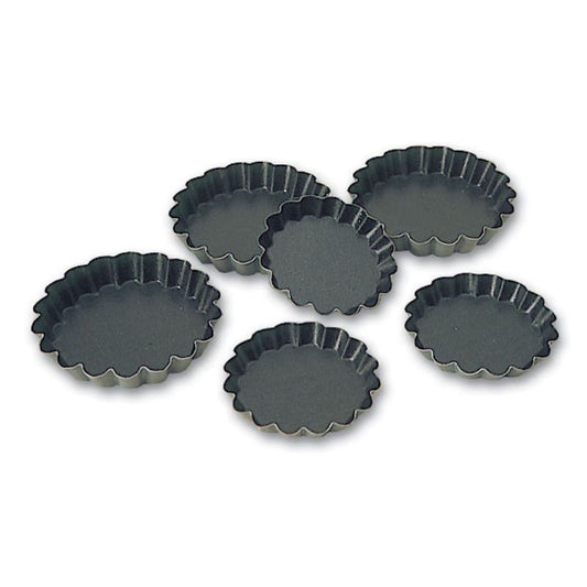 RND FLTD TARTLET MOULD 12x80mm (PK25)   