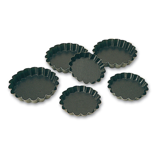 N/S RND FLUTTED TARTLETTE 100X18MM PK12 