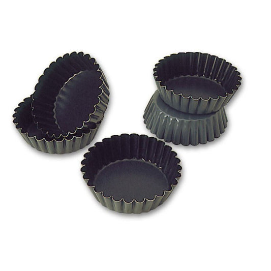 N/S FLUTED RND DEEP CAKE MOULD 100X30MM 