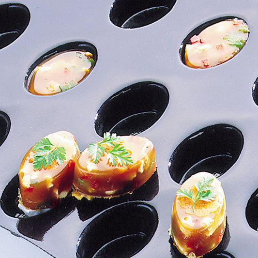 FLEXIPAN 50 ASPIC OVAL MOULD 53X33X20MM 