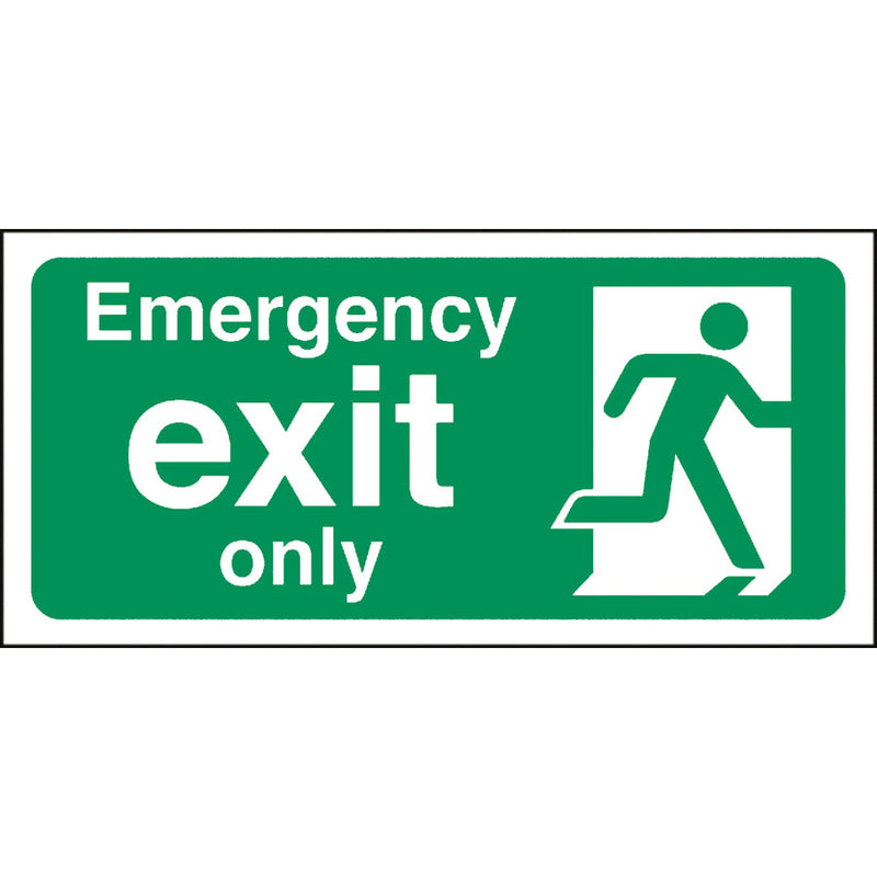 EMERGENCY EXIT SIGN 30x15CM GREEN       