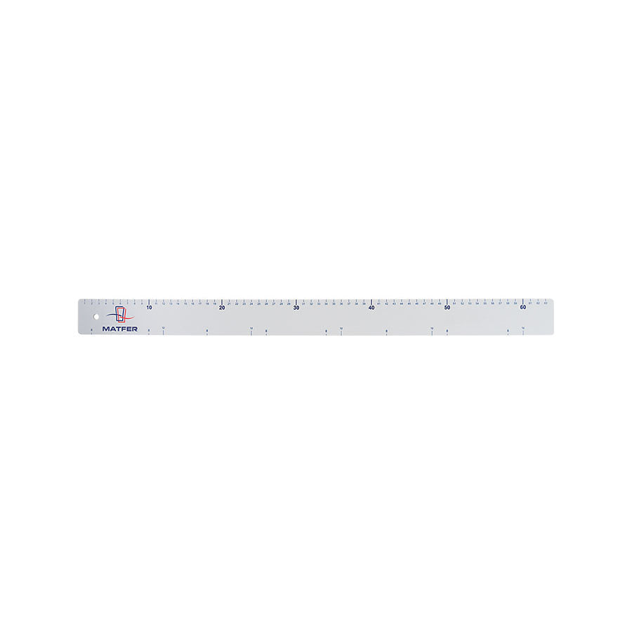 GRADUATED RULER  640MMx50MM WHITE     NR