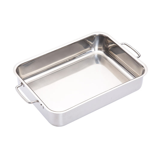 ROASTING PAN S/S 32X23X6.5CM             x6