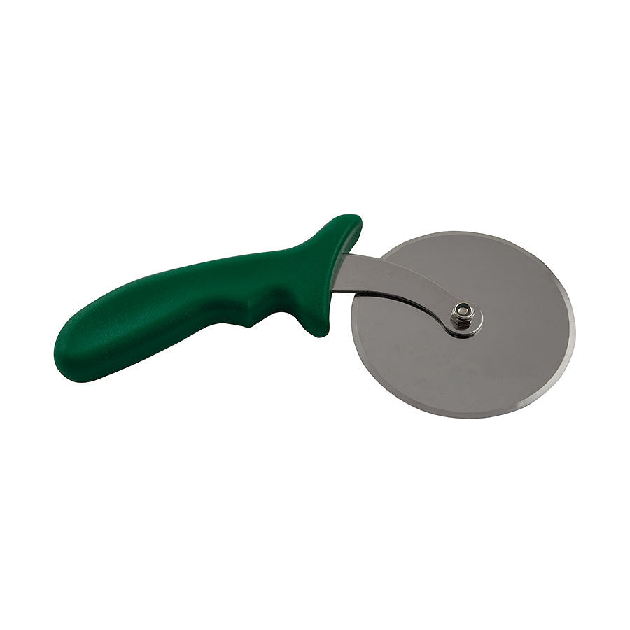 PIZZA CUTTER 5" WHEEL GREEN HANDLE      