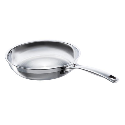 FRYING PAN UNCOATED 24CM 3PLY S/S       