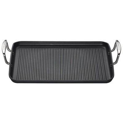 RIBBED RECT GRILL TOUGHENED N-STICK 35CM
