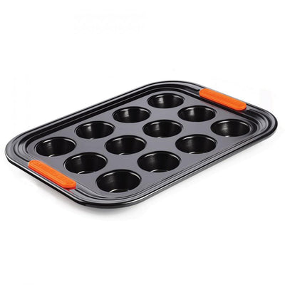 MUFFIN TRAY 12CUP TOUGHENED N-STICK 34CM