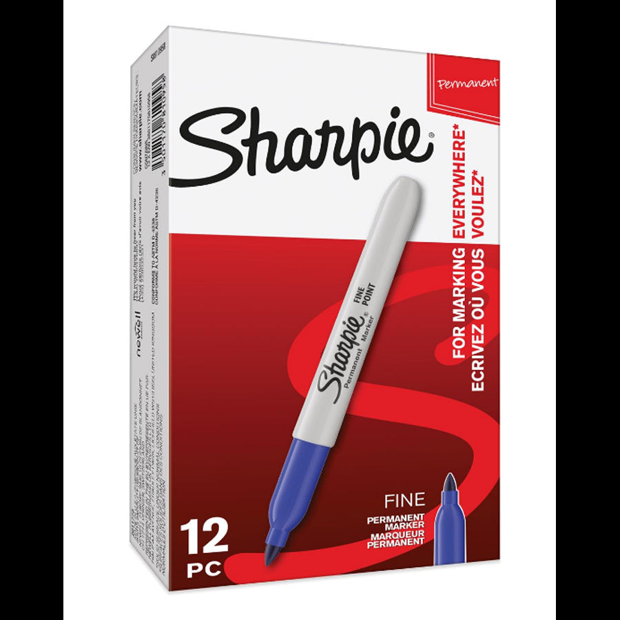 SHARPIE PERMANENT MARKER BLUE TUCK PK12 