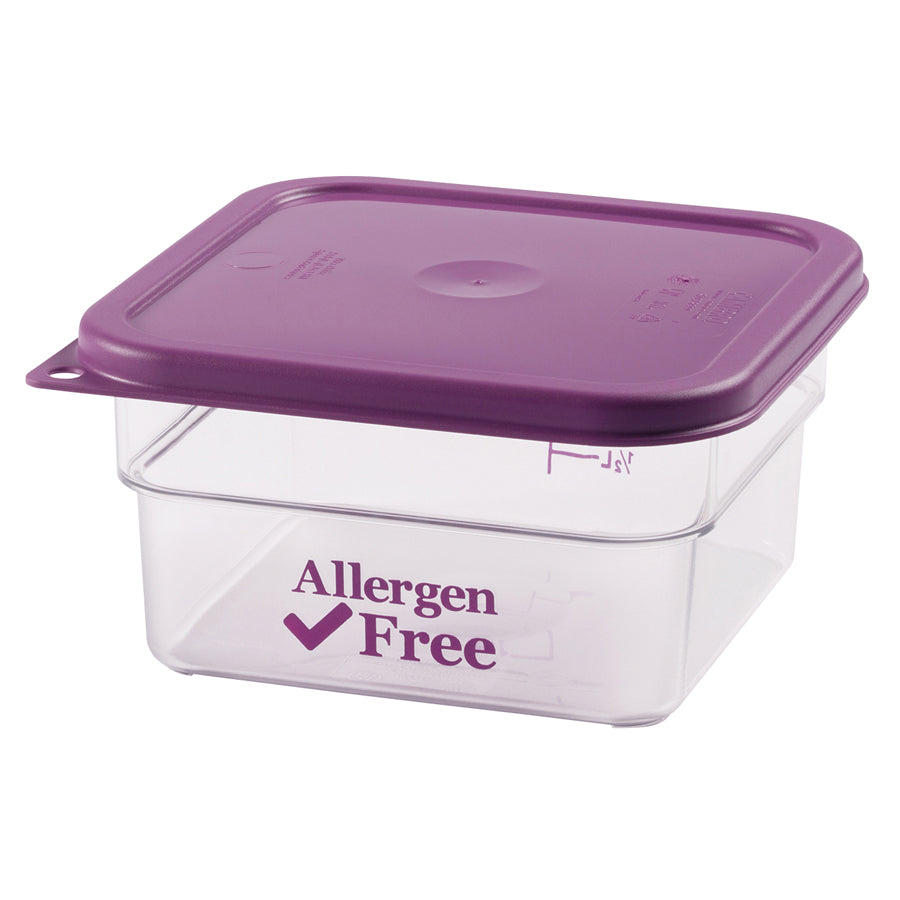 ALLERGEN SQUARE 2QT PURPLE 1.9L         