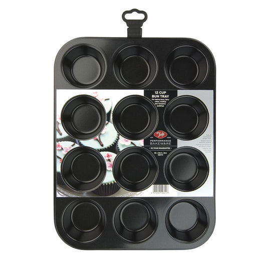 TALA PERFORMANCE 12CUP BUN TIN35.5CM BLK