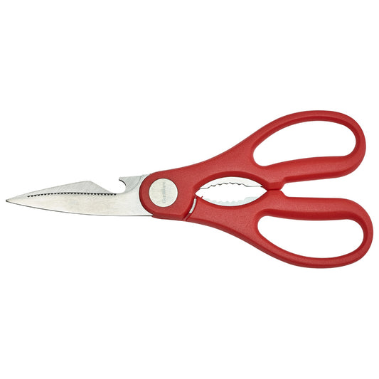 ST/STEEL KITCHEN SCISSORS 8" RED NR     