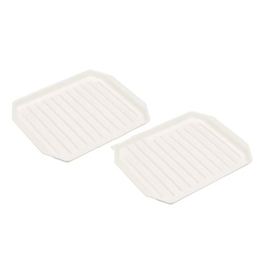 SET OF 2 MICROWAVE BACON RACKS 22X19CM  