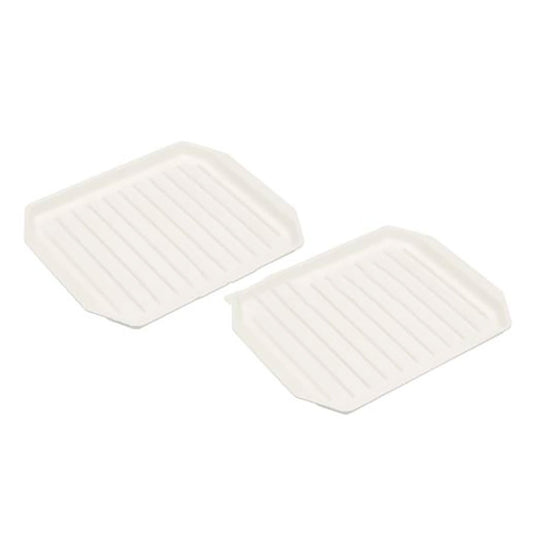 SET OF 2 MICROWAVE BACON RACKS 22X19CM  