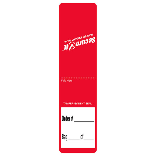 TAMPER EVIDENT SECUREIT LABEL 38X152MMNR