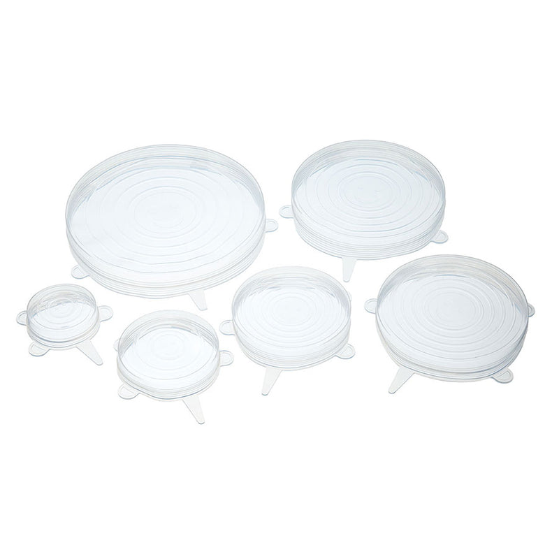 SILICONE LIDS SET OF SIX 7 TO 20.5CM NR 