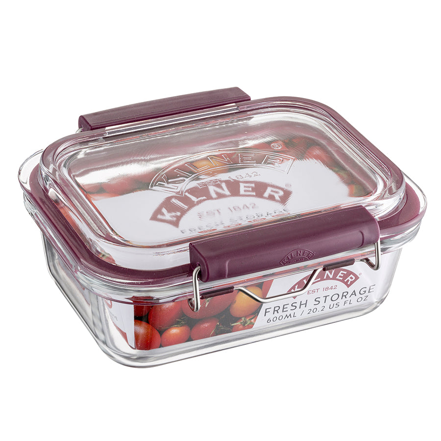 THE KILNER FRESH STORAGE 0.6LT GLASS NR  x6