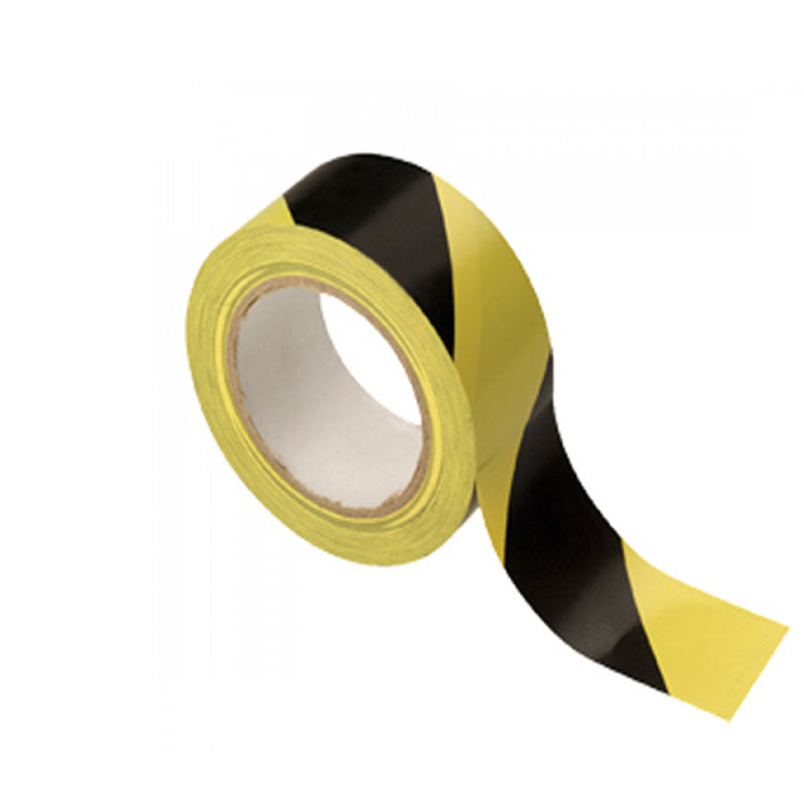 YELLOW/BLACK STRIPE ADHESIVE FLOOR TAPE 