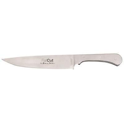 FLAT CUT COOK'S KNIFE 25 CM BLACK HANDLE