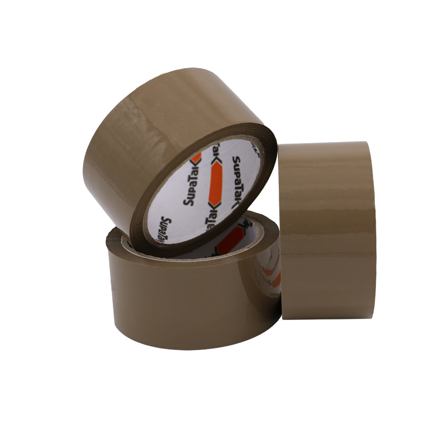 DENVA PP TAPE 50MMX66X BROWN (PACK 6)   