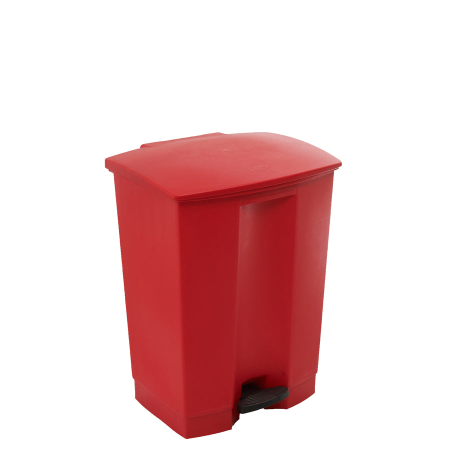 STEP-ON BIN 45L 41.3X40X60CM RED        