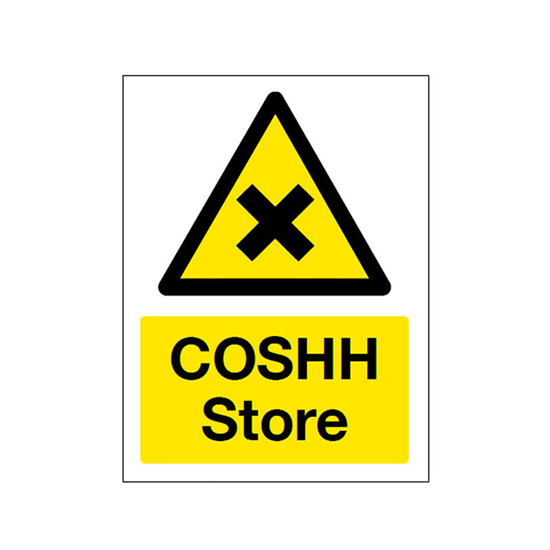 COSHH STORE HAZARD & WARNING STICKER    