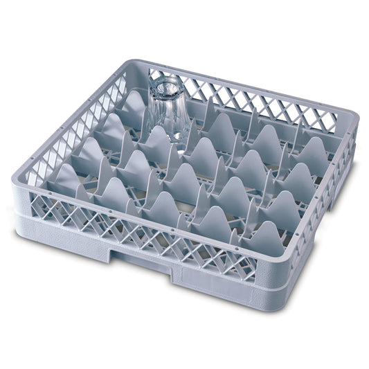25 COMP GLASS RACK 500X500X202MM GREY   