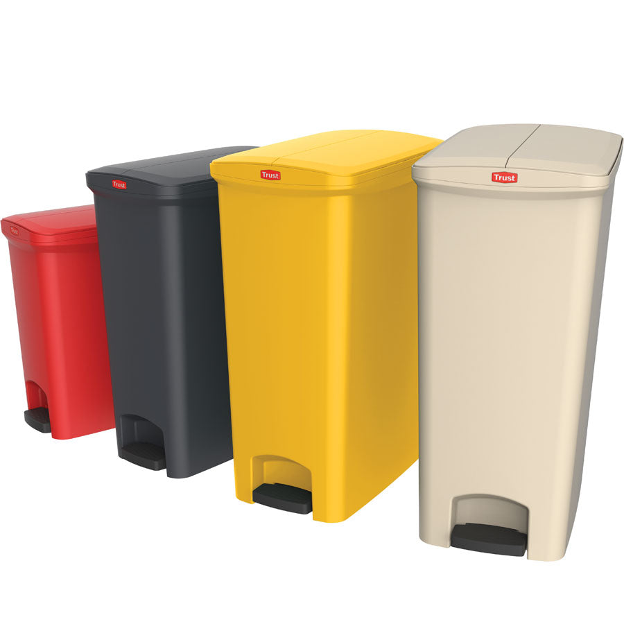 SLIMSHAPE STEP ON BIN 30L BLACK END STEP