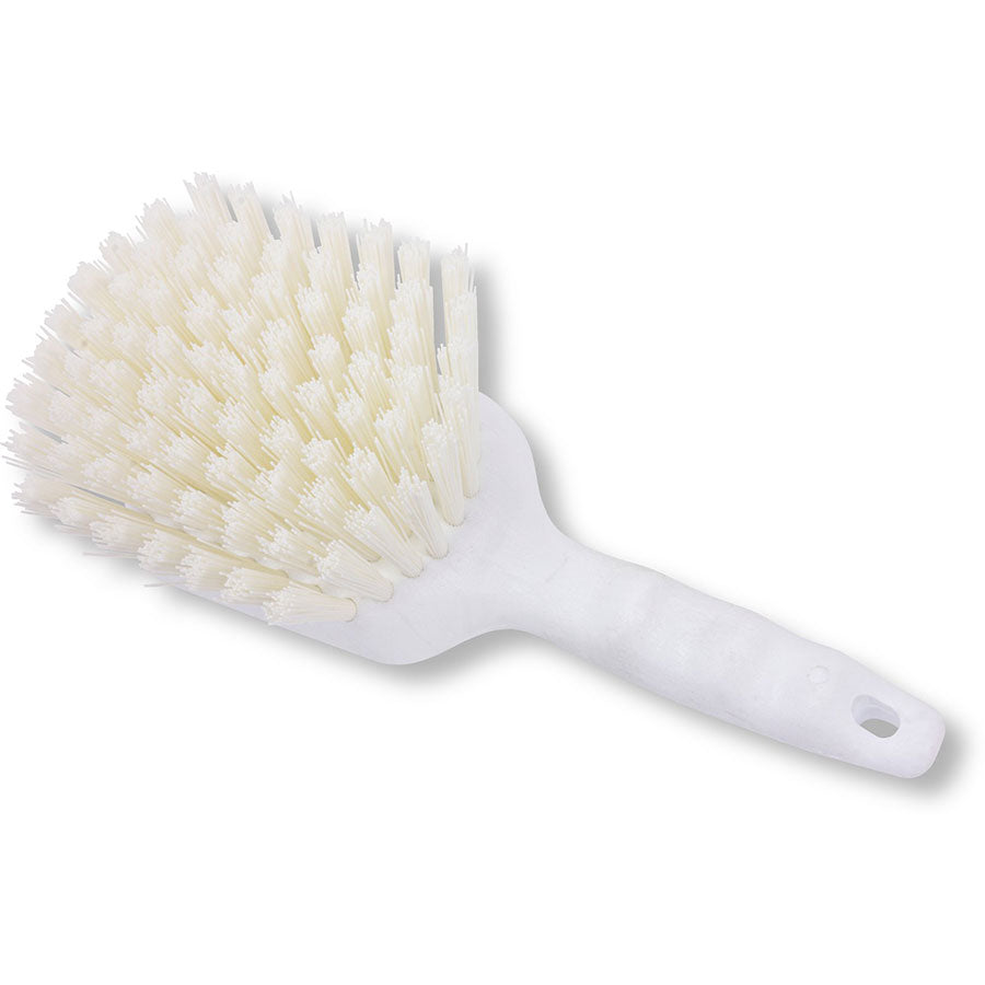 UTILITY SCRUB BRUSH 8" WHITE            