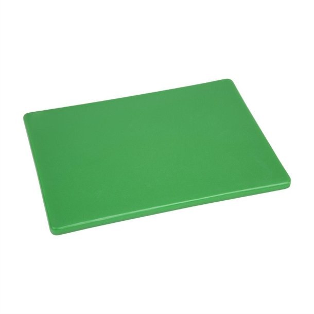 Hygiplas Low Density Green Chopping Board Small 305x229x12mm Bar Fruit