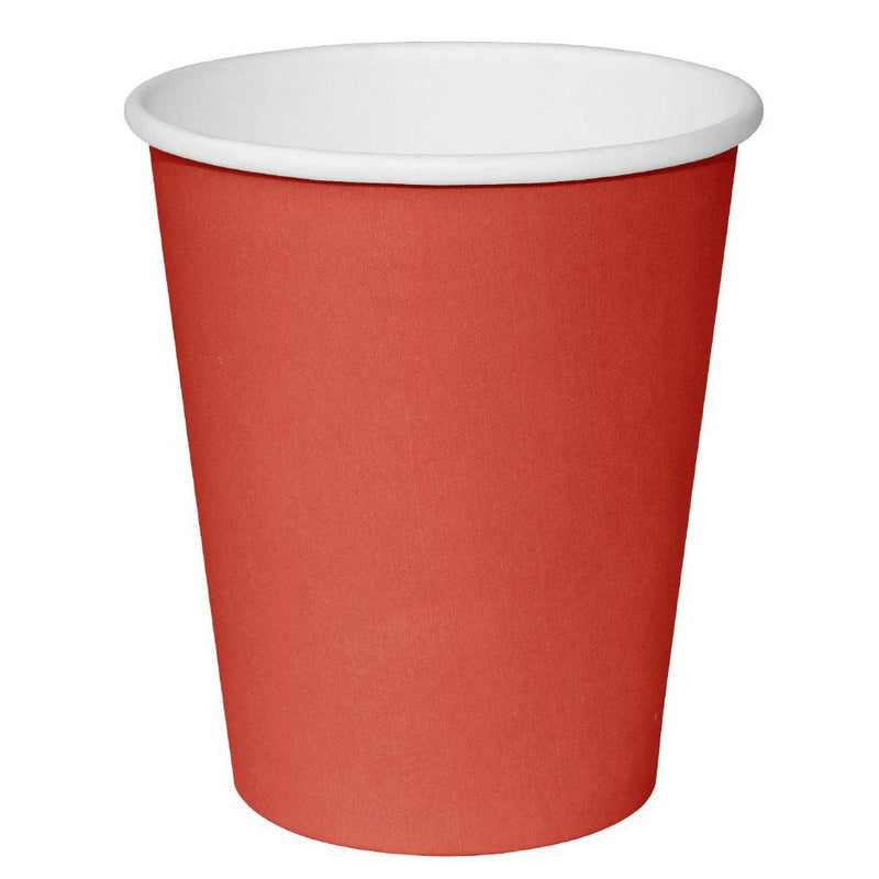 Fiesta Recyclable Single Wall Takeaway Coffee Cups Red 340ml / 12oz (Pack of 1000)