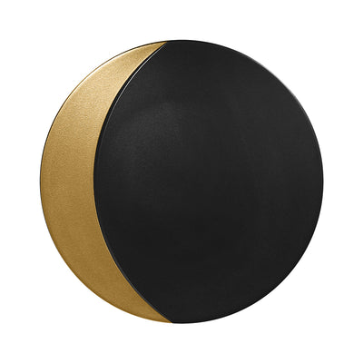 METALFSN MOON PLATE 31CM BLACK/GOLD   NR x6