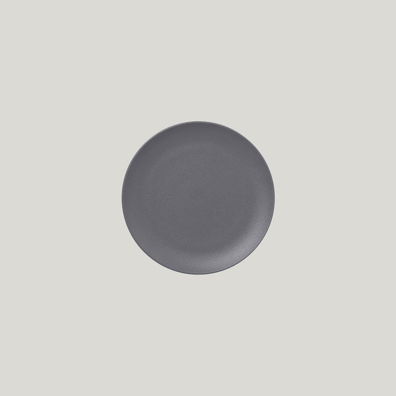 NEO FUSION FLAT COUPE PLATE - GREY 18CM  x24