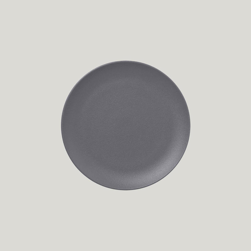 NEO FUSION FLAT COUPE PLATE - GREY 24CM  x12