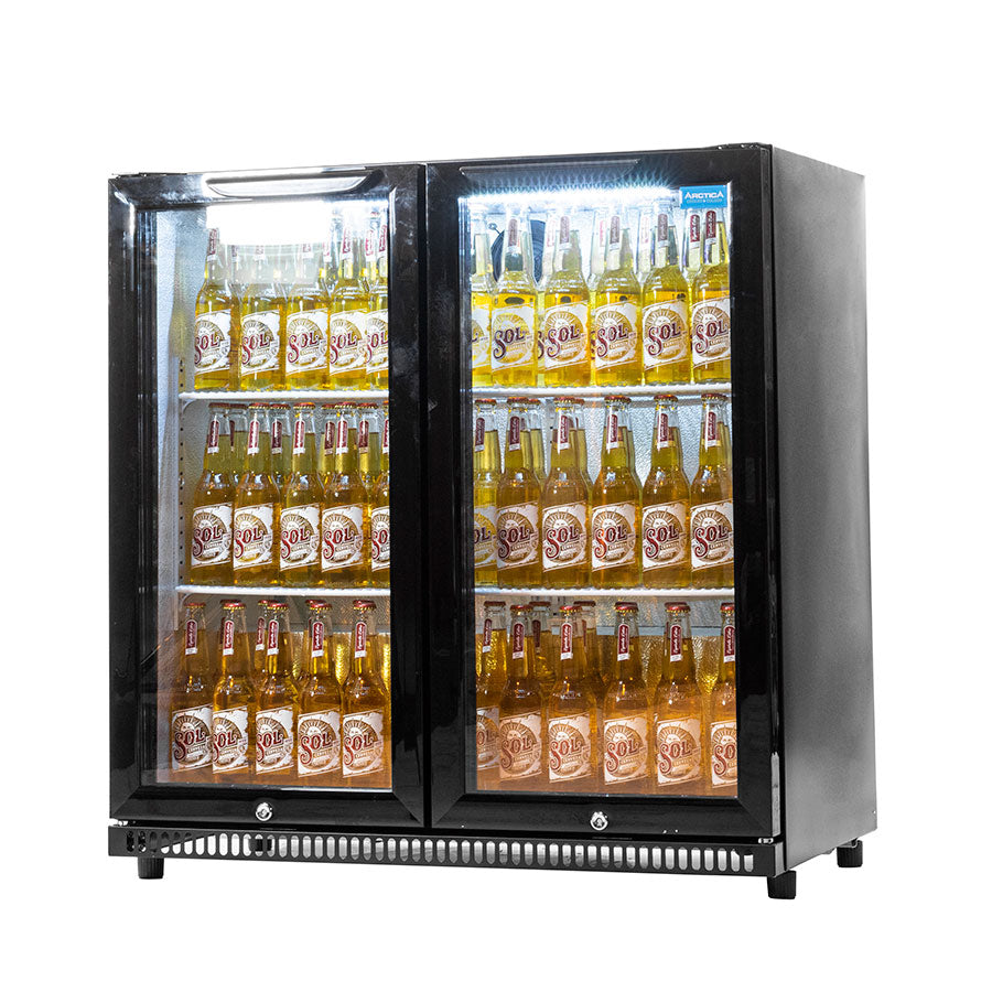 ARCTICA D/DR  HINGED BLACK BOTTLE COOLER