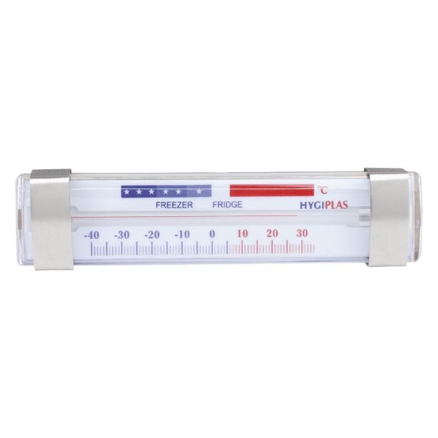 Hygiplas Fridge Freezer Thermometer - Range: -40 to +34°C.