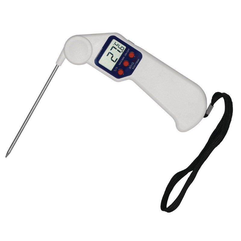 Hygiplas Easytemp Colour Coded White Thermometer - Suitable for use with bakery and dairy products