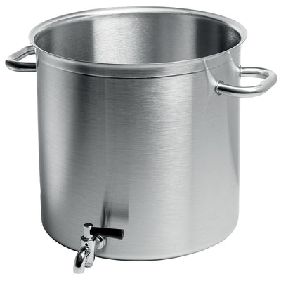 STOCK POT WITH TAP & LID 40CMS (50LTR)  