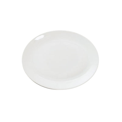 GREAT WHITE OVAL PLATE 9.5" 24CM         x6