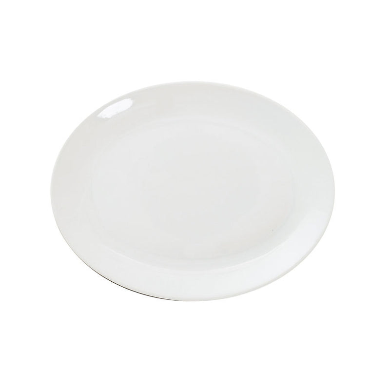 GREAT WHITE OVAL PLATE 11" 28CM          x6