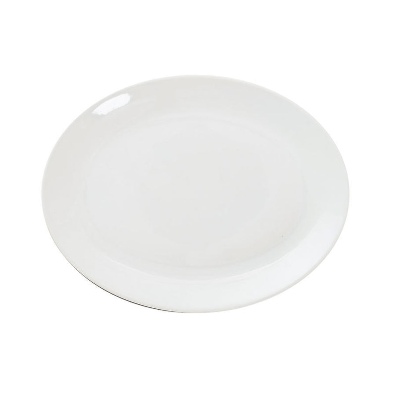 GREAT WHITE OVAL PLATE 12" 30CM          x6