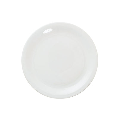 GREAT WHITE NARROW RIM PLATE 8.5" 22CM   x6