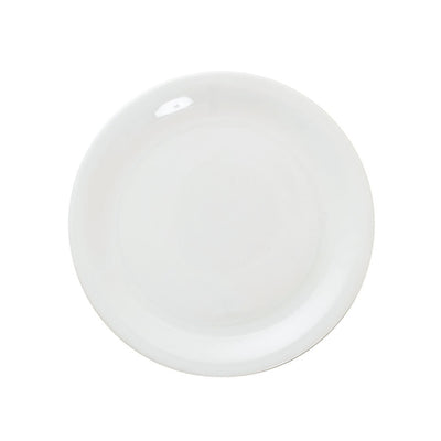 GREAT WHITE NARROW RIM PLATE 9.5" 24CM   x6