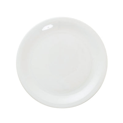 GREAT WHITE NARROW RIM PLATE 10.25" 26CM x6