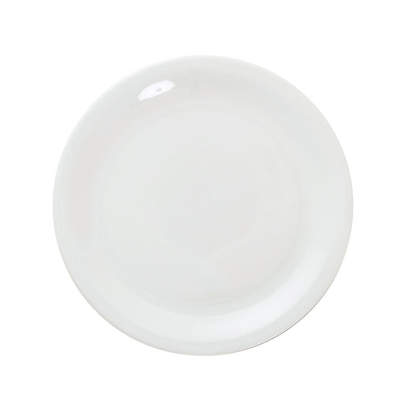 GREAT WHITE NARROW RIM PLATE 10.25" 26CM x6