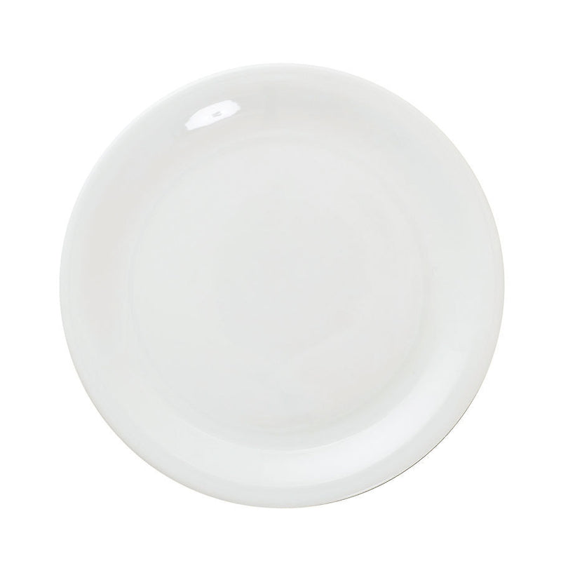 GREAT WHITE NARROW RIM PLATE 11" 28CM    x6